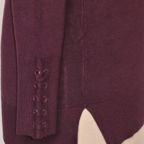 Ricki's Three Tone Pink / Burgundy/ Peach, boat neck Rayon blend sweate… - Picture 5 of 12